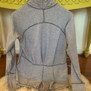 Striped lululemon mock neck